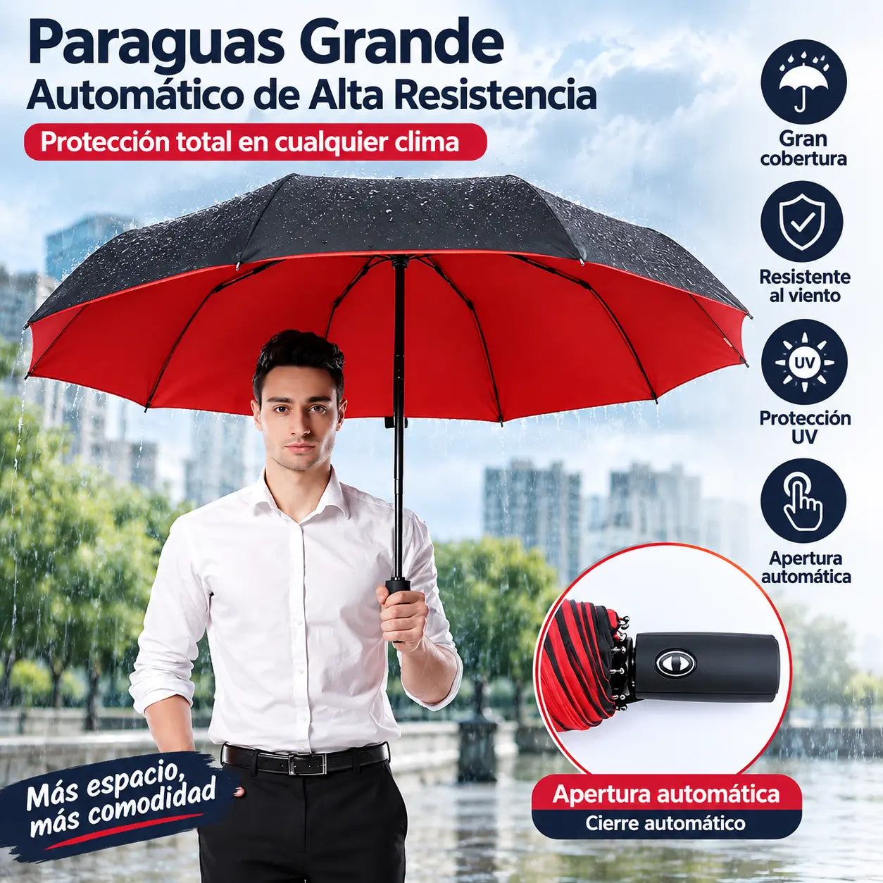 ☔Hecho en Japón, nuevo tipo de paraguas completamente automático
