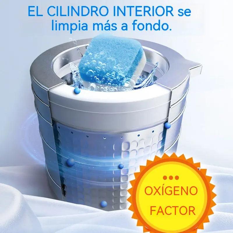 🫧 Pastillas Limpiadoras para Lavadora – Eliminan Suciedad y Cal, 12 Unidades