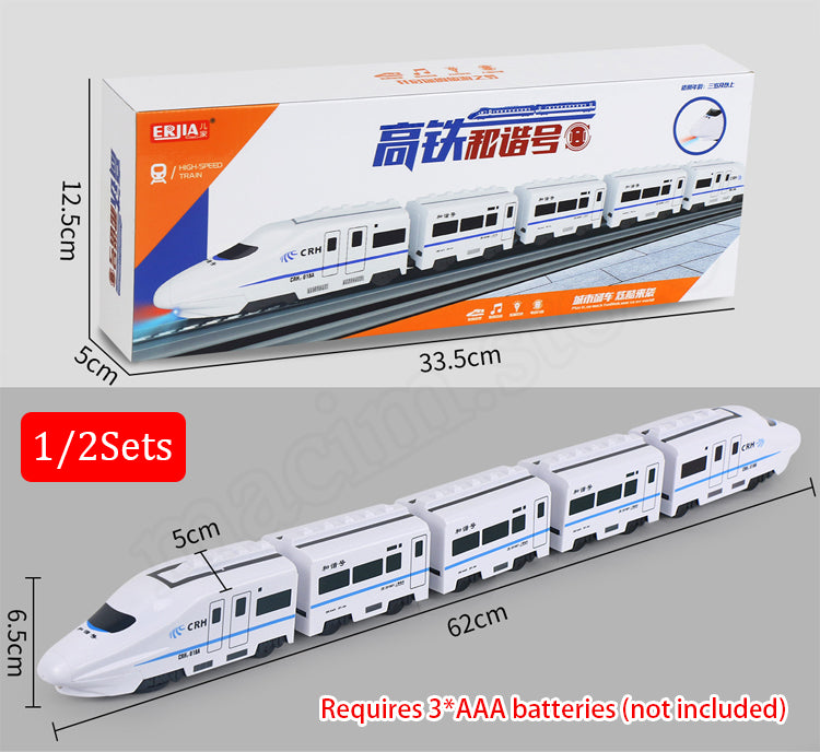 🚂✨ Tren Eléctrico Infantil Todoterreno con Luces, Sonidos y Giro Automático