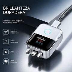🔋 Cargador USB-C Inteligente de 140 W con Pantalla LED – ¡Carga Rápida y Control Inteligente!