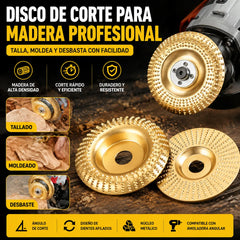 ⚙️🧰【3 piezas】Disco multifuncional para dar forma a la lijadora angular para madera