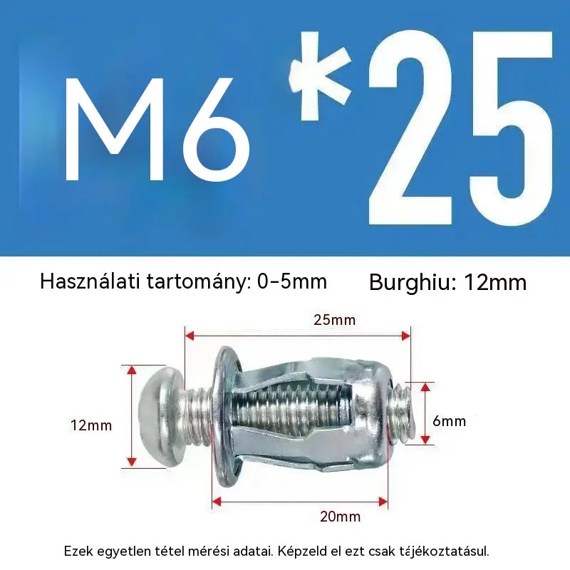 🔥50% KEDVEZMÉNY【100 darabos】M4M5M6 Táguló csavaros sapkás anya Szegecsanya