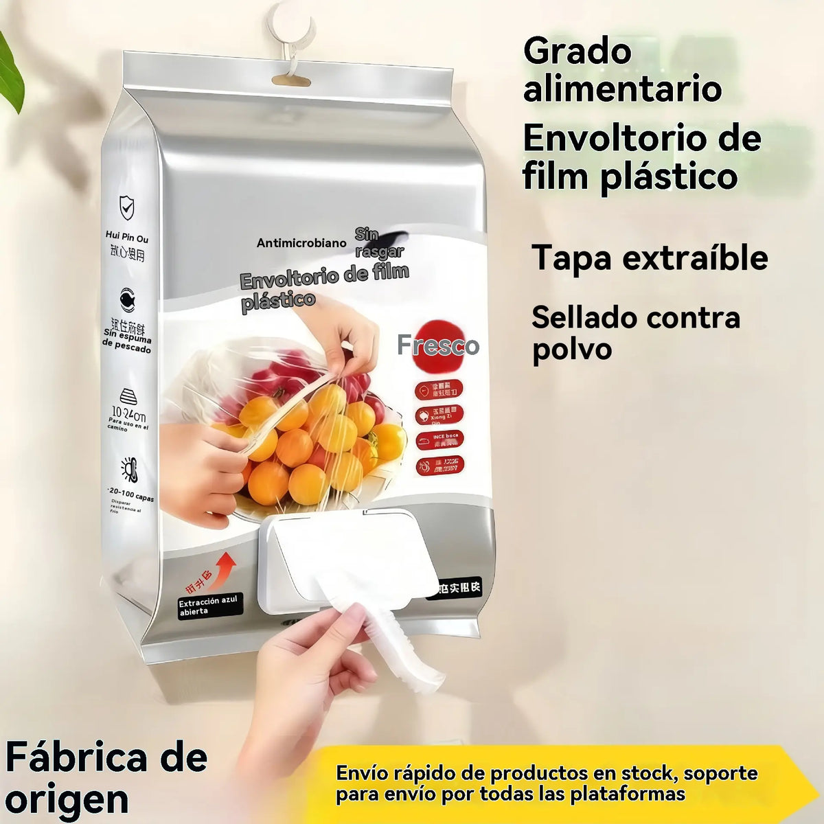 🔥【Oferta especial de último día: 50% de descuento】✨500 envoltorios de plástico reutilizables y flexibles aptos para alimentos