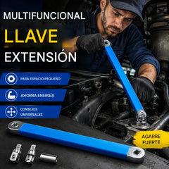 【Juego de 5 piezas】 Llave extensible multifunción ajustable — doble cara, ahorra esfuerzo y llega a espacios difíciles