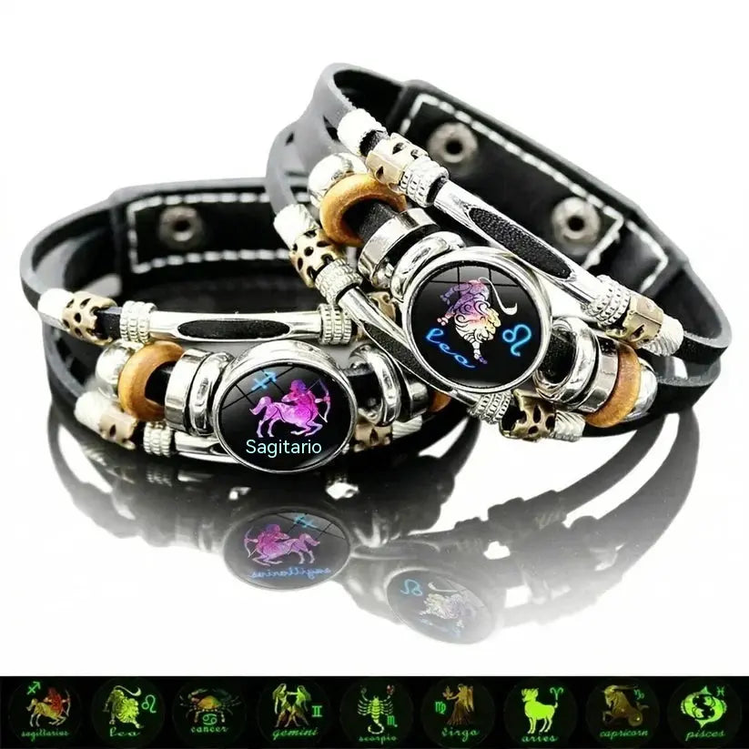 🌙 Lleva tu signo contigo: pulsera zodiacal que brilla de noche ✨