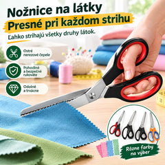 Profesionálne zúbkované nožnice na šitie, remeslá a každodenné kutilské projekty