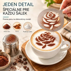 9 položiek za 22 eur☕ Forma na kávové latte art z nehrdzavejúcej ocele