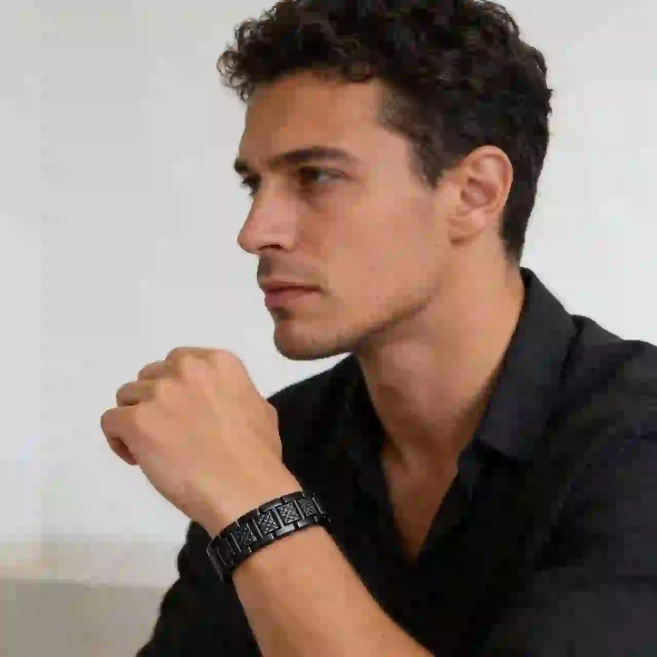 🐊 Pulsera de Acero Inoxidable para Hombre｜Diseño Cocodrilo Elegante, Accesorio Masculino con Estilo Único