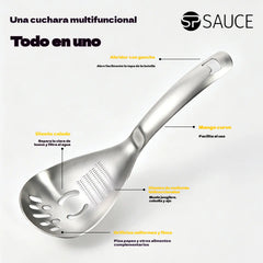 🔥50% de descuento🔥🥄Cuchara y colador multifuncional de acero inoxidable 304