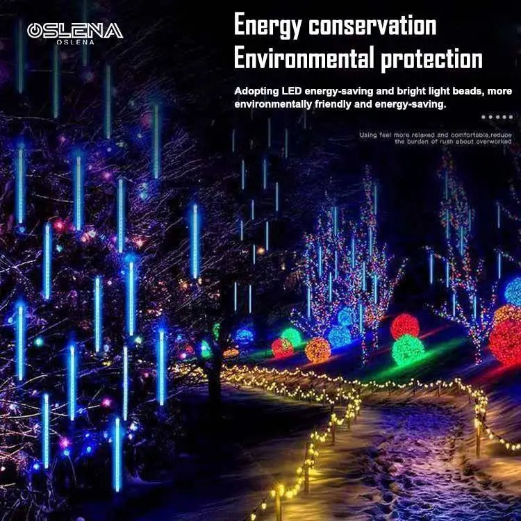 🌠 Luz Solar LED Lluvia de Meteoritos: ¡Crea un Jardín Mágico por la Noche!