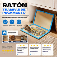 Trampa Adhesiva para Ratones de Interior