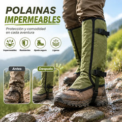 🏕️✅ Calentadores de piernas impermeables para senderismo al aire libre, protección contra mordeduras de serpiente, adecuados para senderismo y aventura al aire libre.