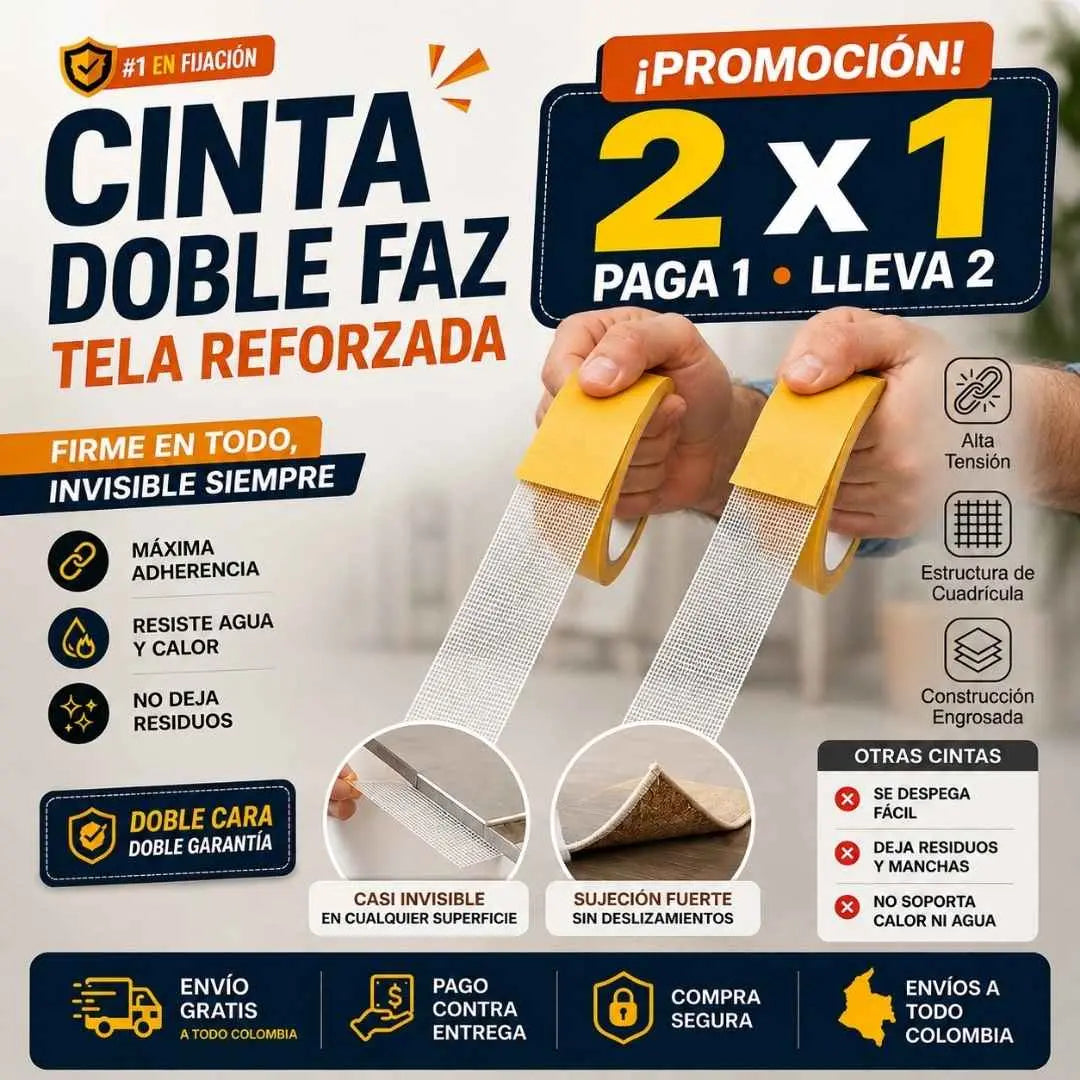 ✨Adhesivo de tela de doble cara de alta viscosidad con malla que no deja marcas