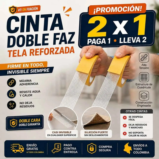 ✨Adhesivo de tela de doble cara de alta viscosidad con malla que no deja marcas