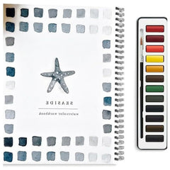 【Compra 1 y llévate 1 gratis】🎨El juego completo de libros de pintura en acuarela incluye pinturas de acuarela y pinceles gratis.