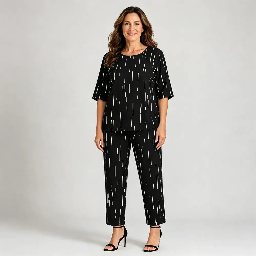 🔥✨【Kratki rukav + hlače】👚👖【S-5XL】Novo, visokokvalitetno, moderno, ležerno, udobno žensko odijelo