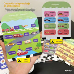 👑💯Máquina de educación infantil temprana con lector de tarjetas, lector de tarjetas bilingüe chino e inglés.