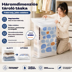 🧳✨【50*65*30cm】【5 részes készlet】🤩Vákuumos kompressziós zsákok tároláshoz, vákuumos kompressziós zsákok paplanokhoz, ruhákhoz és pehelykabátokhoz.
