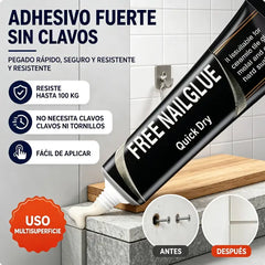 🔥☔Pegamento impermeable universal sin perforar