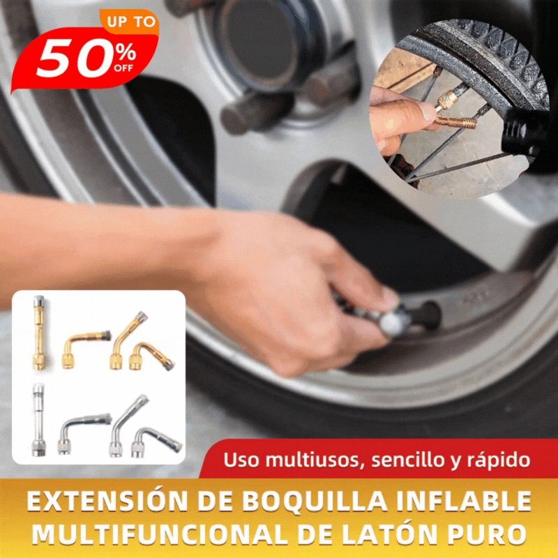 🔥 3 juegos por 25 euros 🔥Extensión de boquilla inflable multifuncional de latón puro