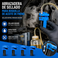 🚗Juego de 4 🔧 Clips Antifugas para Líneas de Freno｜Repara sin Derrames y Mantén tu Taller Limpio 🔧