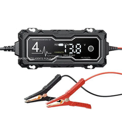 🔋 Cargador Inteligente 12V para Baterías de Coche – ¡Carga, Comprueba y Mantén tu Batería! ⚡