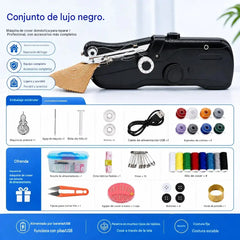 🧵 Mini máquina de coser eléctrica: ¡ligera, portátil y fácil de usar! ✨
