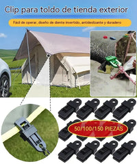 🏡🌿 [50 unidades] Clips de fijación para malla de sombra y tiendas de campaña
