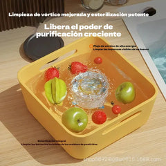 🔥Oferta por tiempo limitado, 50% de descuento🔥 Limpiador ultrasónico portátil para frutas y verduras - recargable por USB, limpia fácilmente frutas y verduras, perfecto para el hogar y los viajes🥬