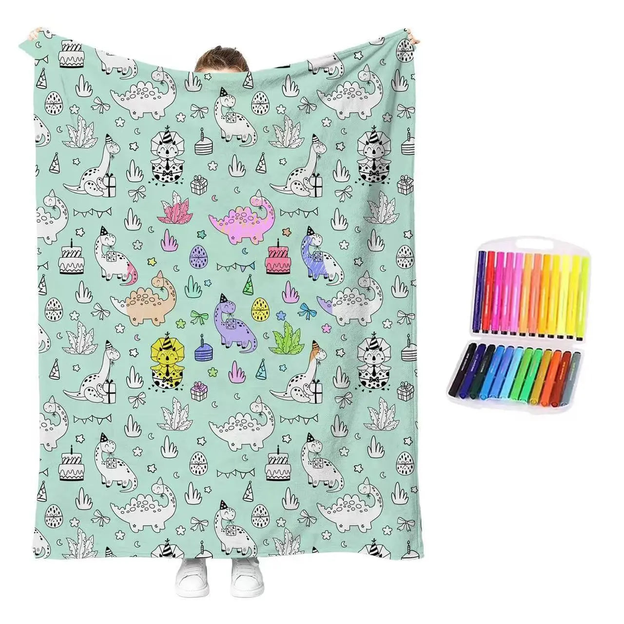 🎨Set de colorear creativo con manta cómoda