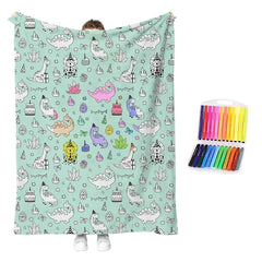 🎨Set de colorear creativo con manta cómoda