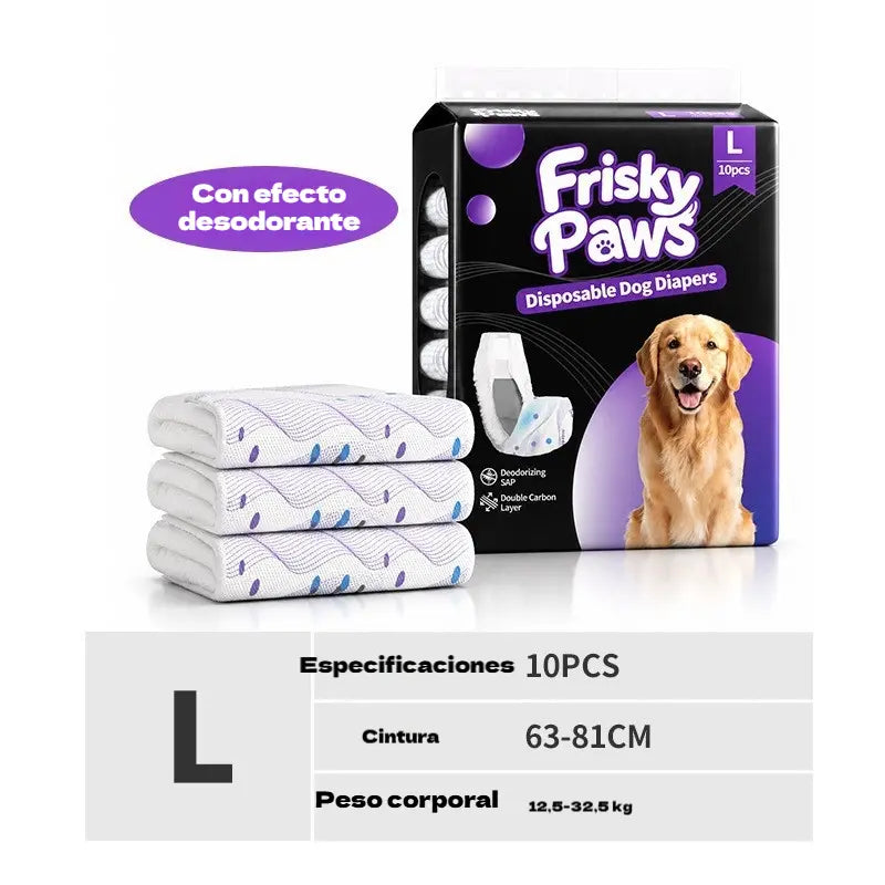🐶💧 Pañales desechables para mascotas: súper absorbentes, transpirables y cómodos, mantienen a tu perro o gato seco y feliz 🐱✨