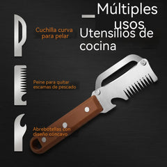 💥Compra 1 y llévate 1 gratis🥕 Cortador de Verduras 3 en 1 | Pela, Corta y Abre Botellas Fácilmente ✨