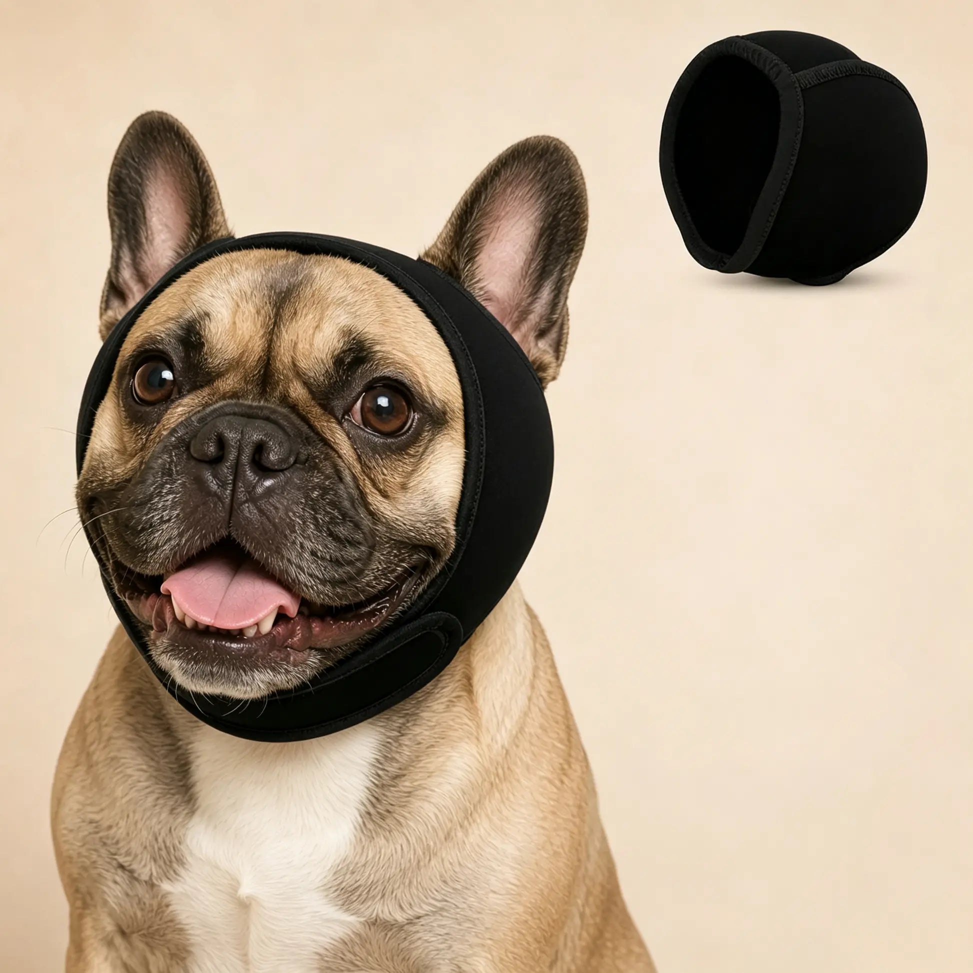 🐶 Diadema protectora para perros: reduce el ruido y es impermeable. Fabricada con caucho de neopreno de alta calidad, protege las orejas de tu mascota y la calma. ✨🌊