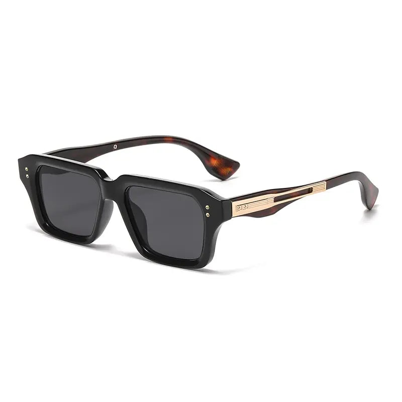 😎 Gafas de Estilo Lujo｜Montura Cuadrada Metálica Minimalista, Filtro de Luz Azul, Elegantes para Cualquier Ocasión