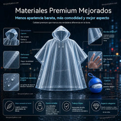 🌧️ Chubasquero Mini de Emergencia｜¡Llévalo Siempre Contigo! ☔2 bolas de lluvia+ 10 impermeables de repuesto✨