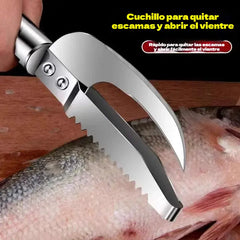 🔥🔥Compra 1 y llévate 1 gratis🐠Raspador multifuncional 3 en 1 para escamas de pescado