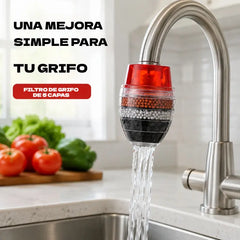 🥳Artículo más vendido de 2026🥳💞 ¡Más de 50.000 unidades vendidas! 💧Purificador de agua: la filtración de cinco capas elimina eficazmente sedimentos, óxido e impurezas. 🚰✅
