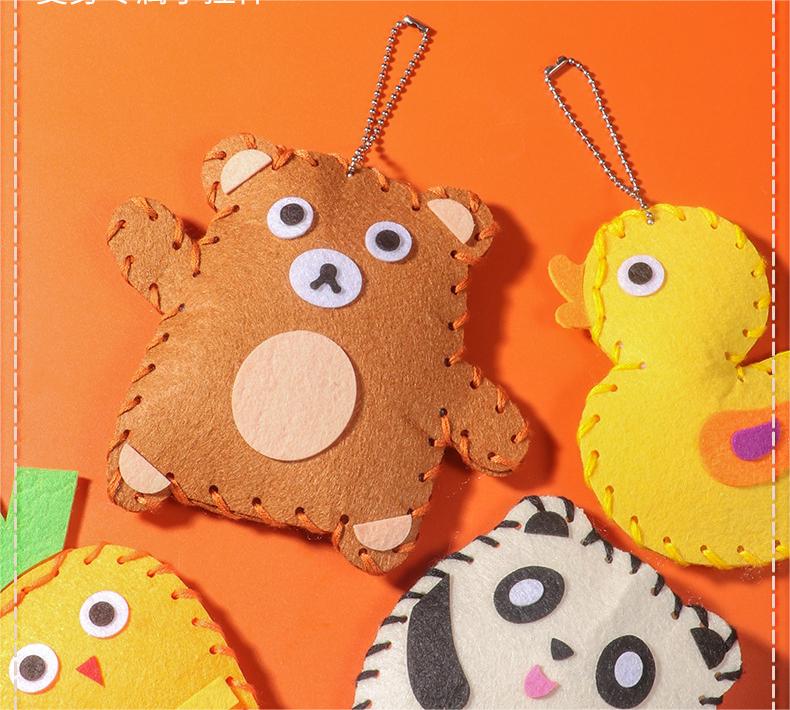 🧵✨【Paquete de materiales*6+Agujas*2+Instrucciones】Kit de costura hecho a mano DIY interesante para niños