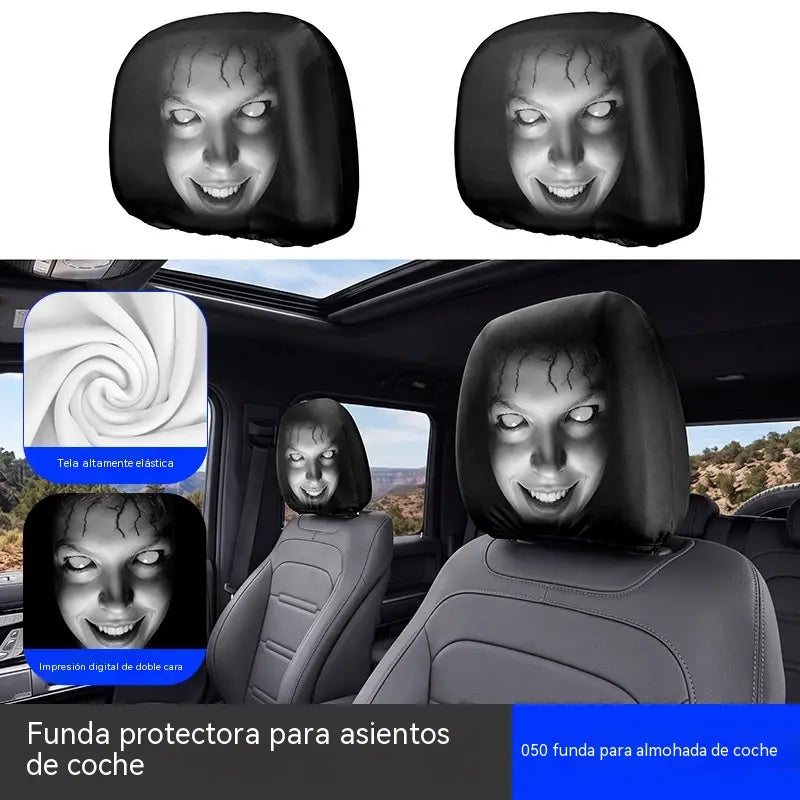 4 piezas 26 €- Funda de cojín para asiento de coche con expresión divertida
