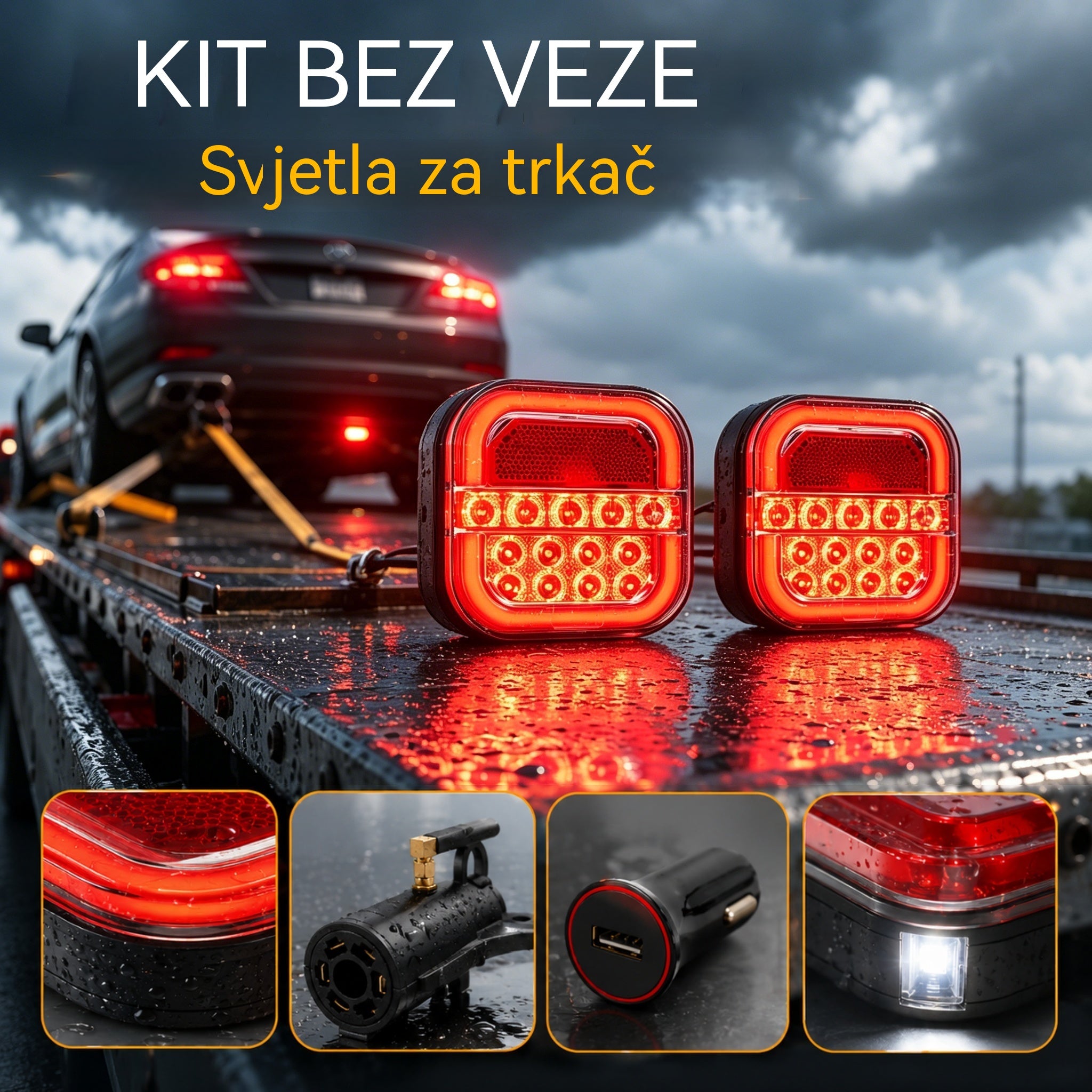 【Univerzalno 12V/24V】 LED svjetlo za prikolicu automobila