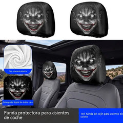 4 piezas 26 €- Funda de cojín para asiento de coche con expresión divertida