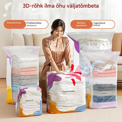 【5-osaline komplekt】 Suur, kokkusurutav vaakumkott: pumpa pole vaja, lekkekindel ja ideaalne ruumi kokkuhoiuks kohvrites ja kodus