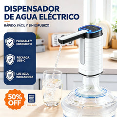 🥳50% de descuento🔥🚰Dispensador de agua plegable con bomba purificadora