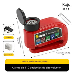 📢📢 ¡40% DE DESCUENTO! ⏰ Candado de freno de disco resistente al agua con sistema de alarma