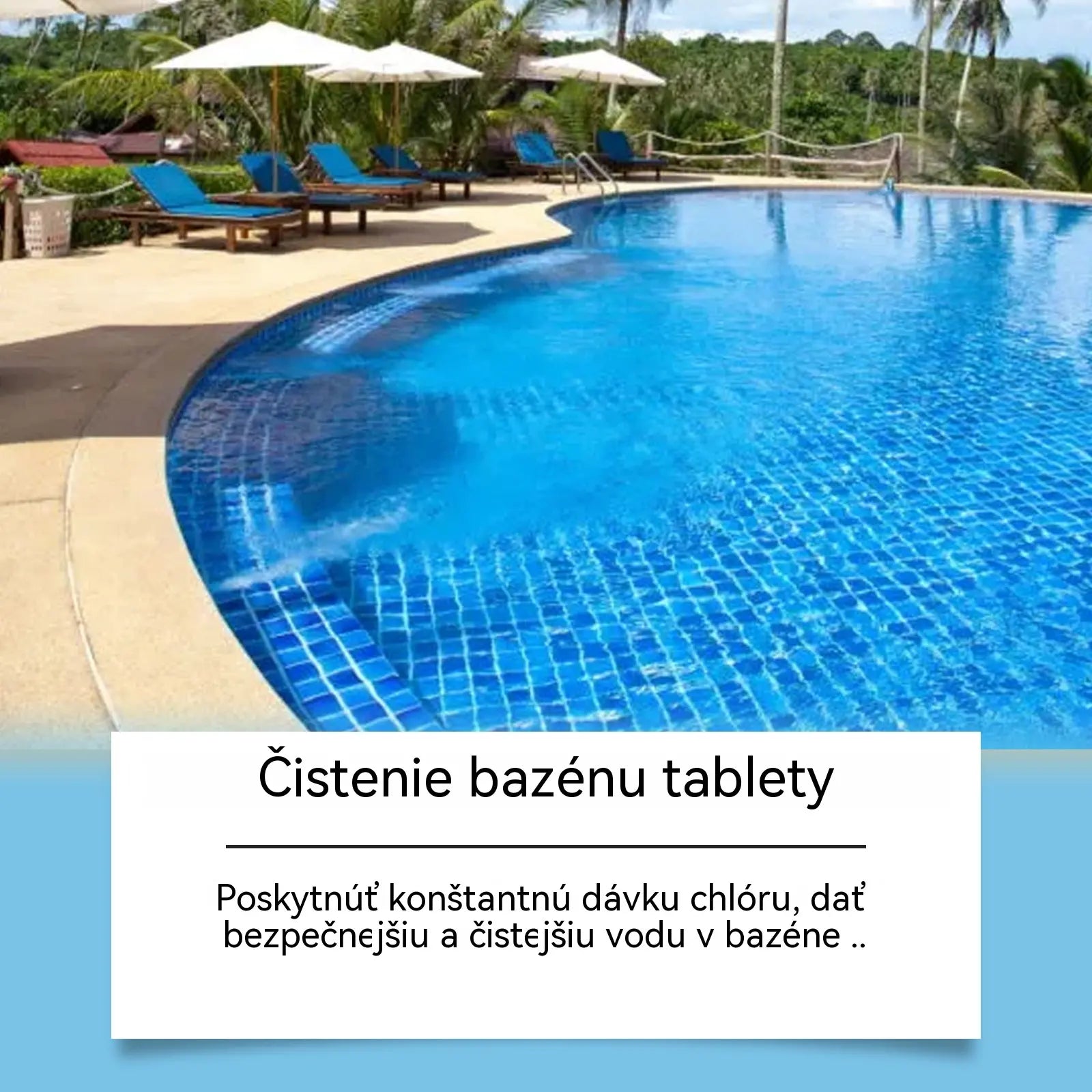 🔥【Kúpte 1 a získajte 1 zadarmo】🏊‍♀️💧Tablety na čistenie bazénov pre krištáľovo čistú vodu.