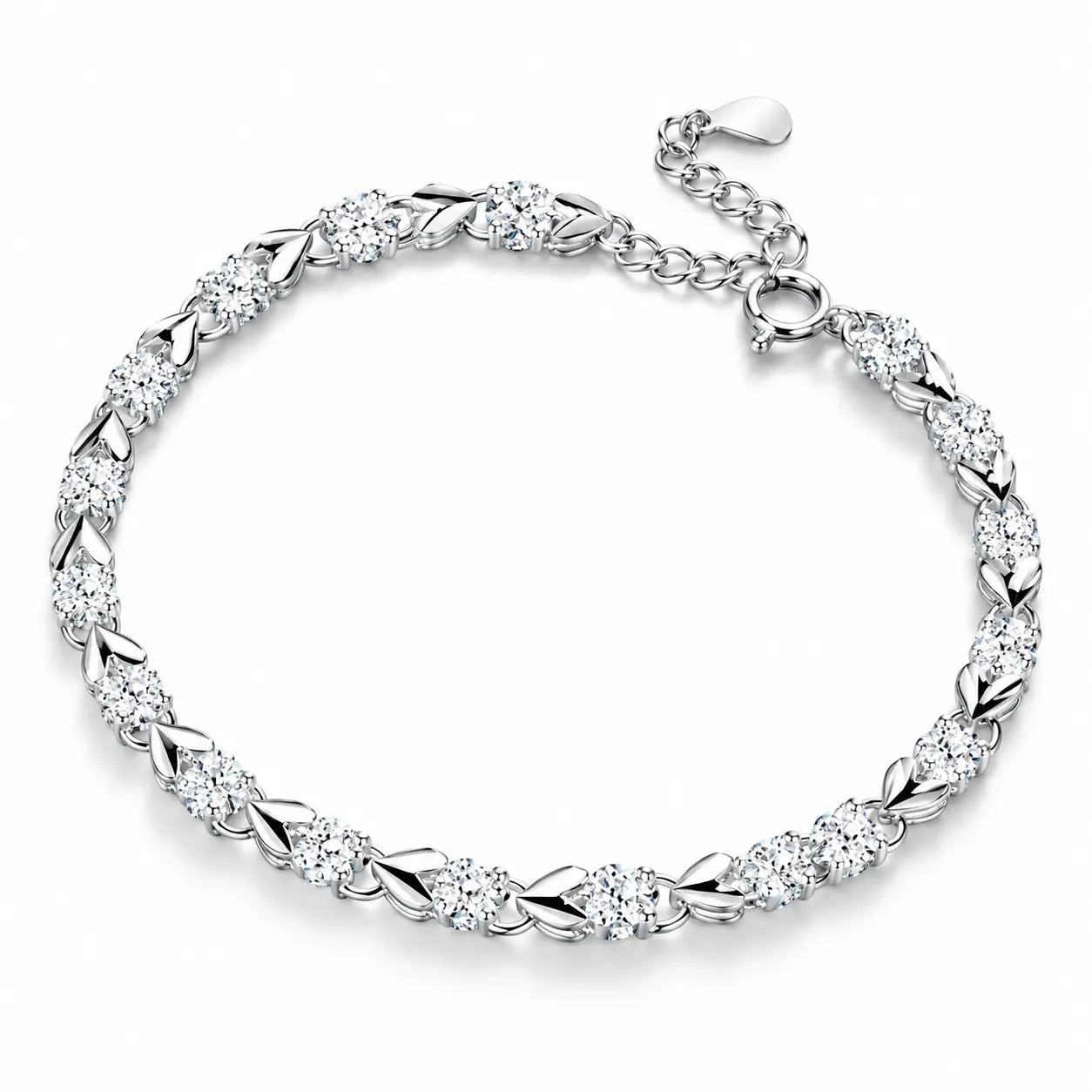 【Compre 1 y obtenga 1 gratis】2 piezas por 26 euros🛒 Love New Fashion Pulsera de plata 925 con un trébol de cuatro hojas para mujer
