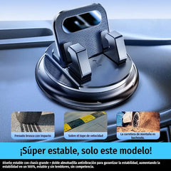 🎯 ¡-50% HOY! 🚗 Soporte de Móvil 360° para Coche｜Fijación Firme y Giro Total 🔄📱