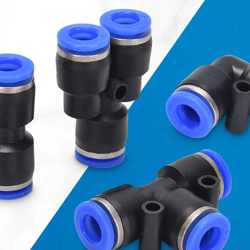 【40 piezas】 Kit de accesorios para manguera neumática de aire de 1/4” con conexión rápida por presión