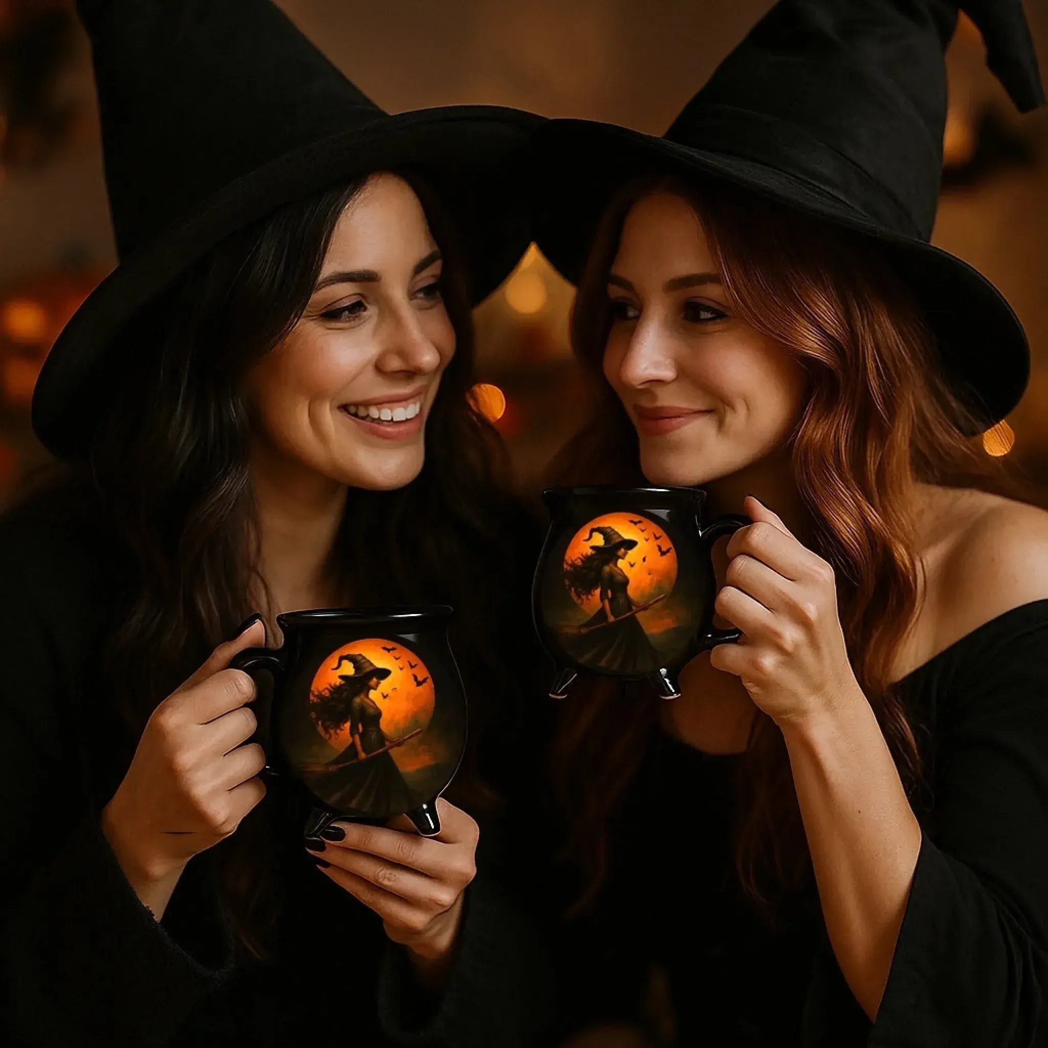 🧙‍♀️🎃Kreativní a jedinečný hrnek s drahokamy v podobě čarodějnického kotle